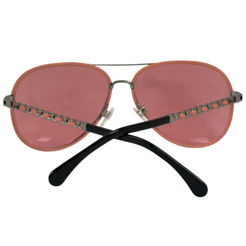 CHANEL CC 皮穿鏈 太陽眼鏡-8