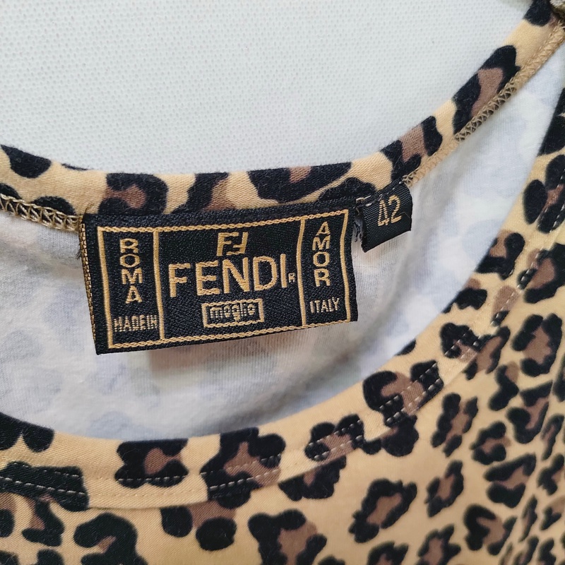 🇮🇹老品 #FENDI 七分袖短版上衣 豹紋 | 花豹 | 風格 | 普普 | 60s-1