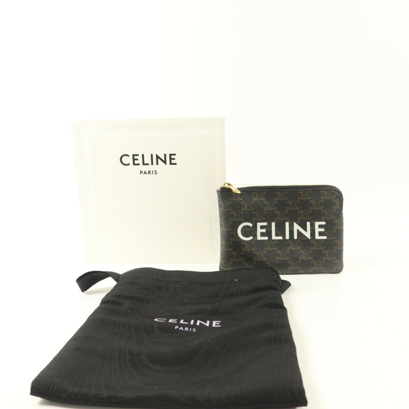 CELINE 塗層帆布Coin Purse零錢包-8