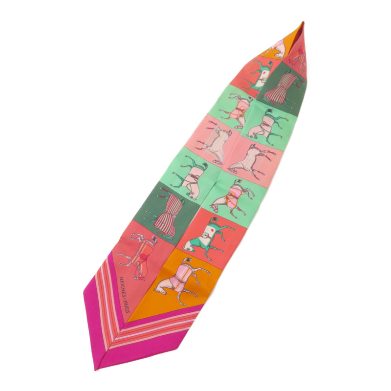 HERMES 絲質Twilly絲巾-2