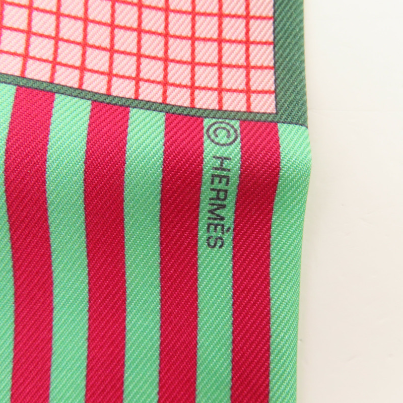 HERMES 絲質Twilly絲巾-5