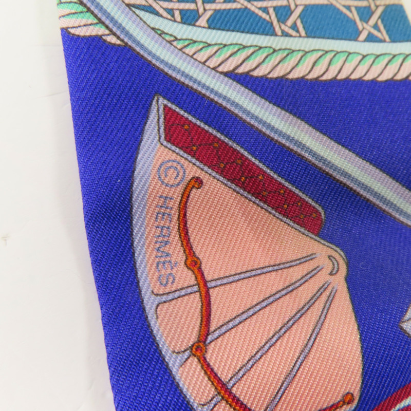 HERMES 絲質Twilly絲巾-5