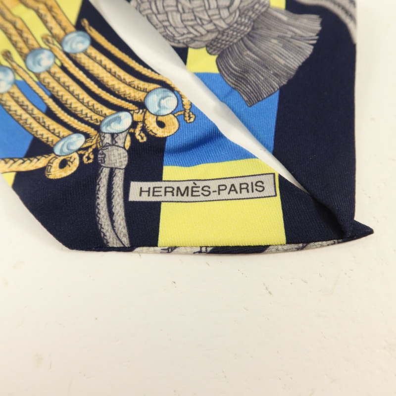 HERMES 絲質Twilly絲巾-4
