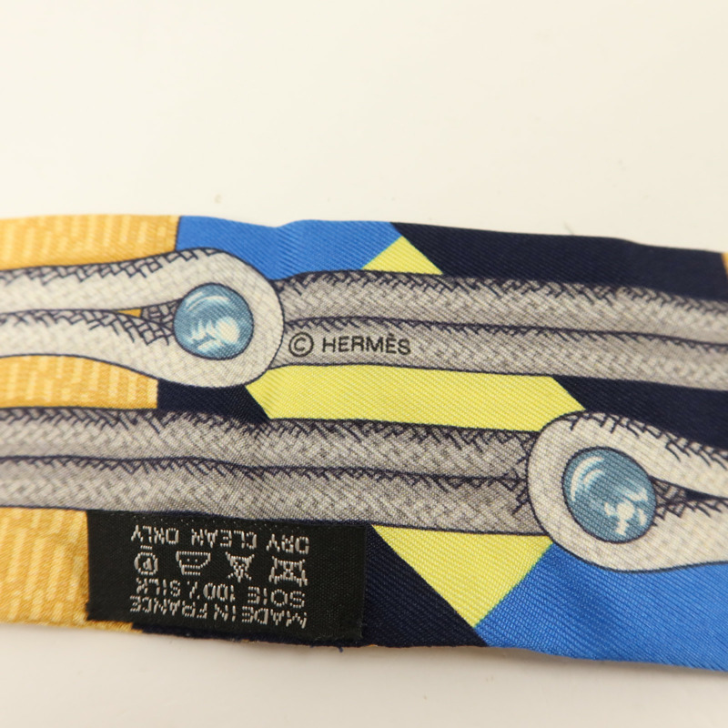 HERMES 絲質Twilly絲巾-5
