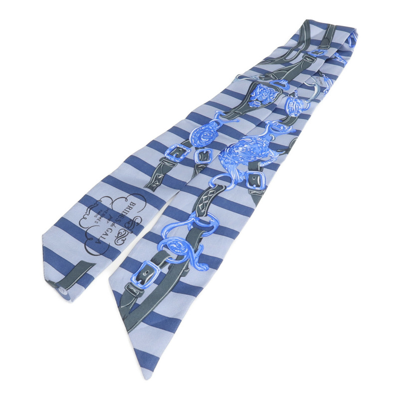 HERMES 絲質Twilly絲巾-1