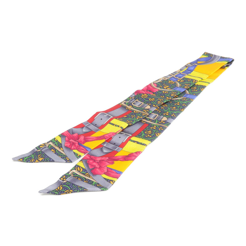 HERMES 絲質Twilly絲巾-1