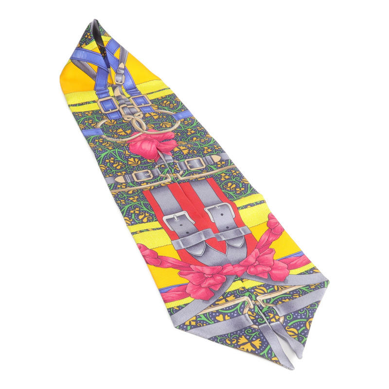 HERMES 絲質Twilly絲巾-3