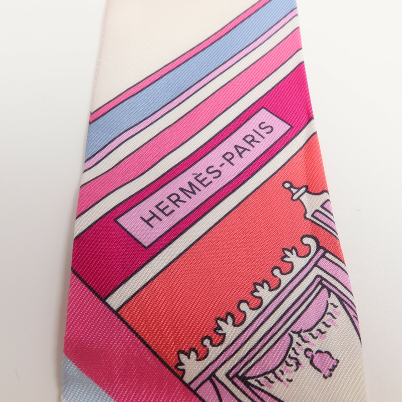 HERMES 絲質Twilly絲巾-4