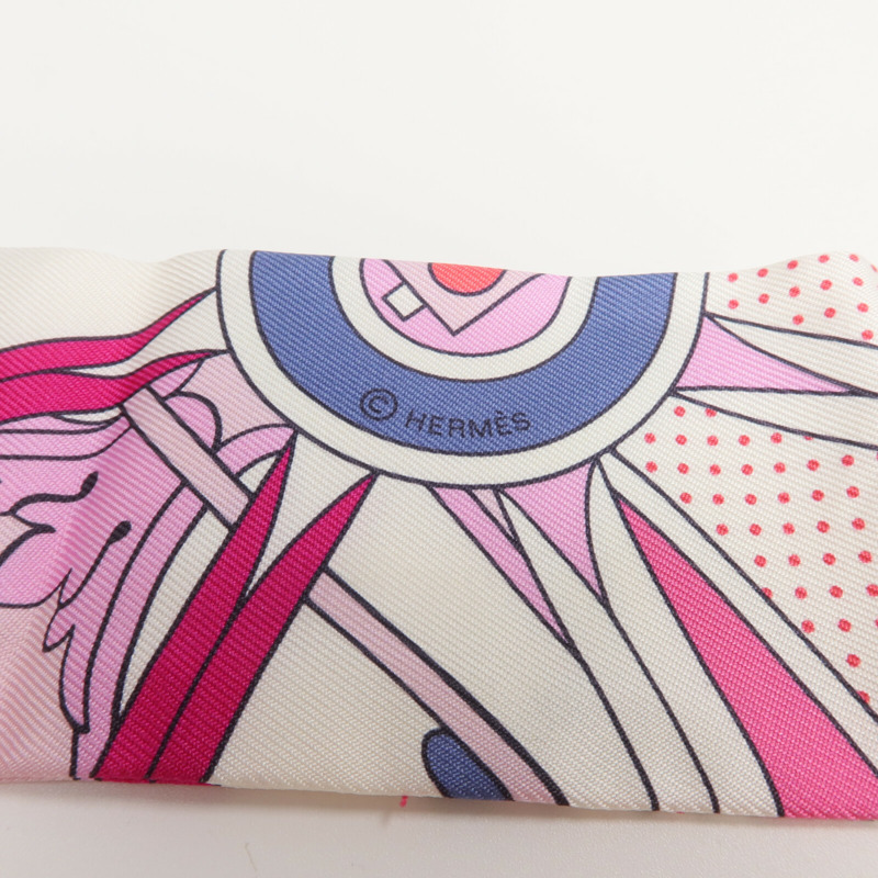 HERMES 絲質Twilly絲巾-5