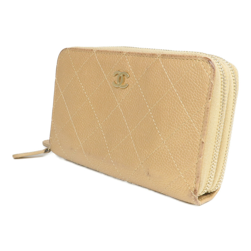 CHANEL 牛皮皮革Zipper Wallet錢包-2