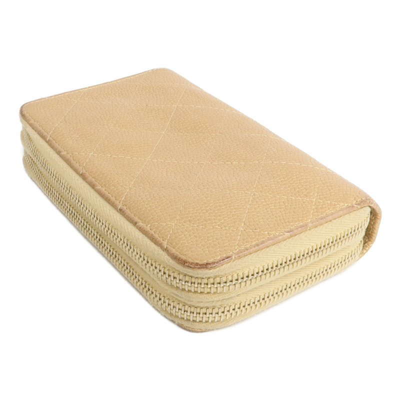 CHANEL 牛皮皮革Zipper Wallet錢包-4