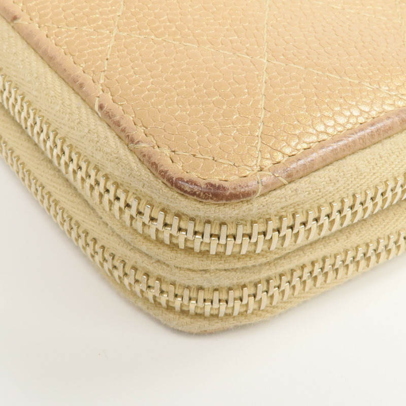 CHANEL 牛皮皮革Zipper Wallet錢包-8