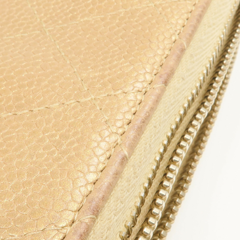CHANEL 牛皮皮革Zipper Wallet錢包-15