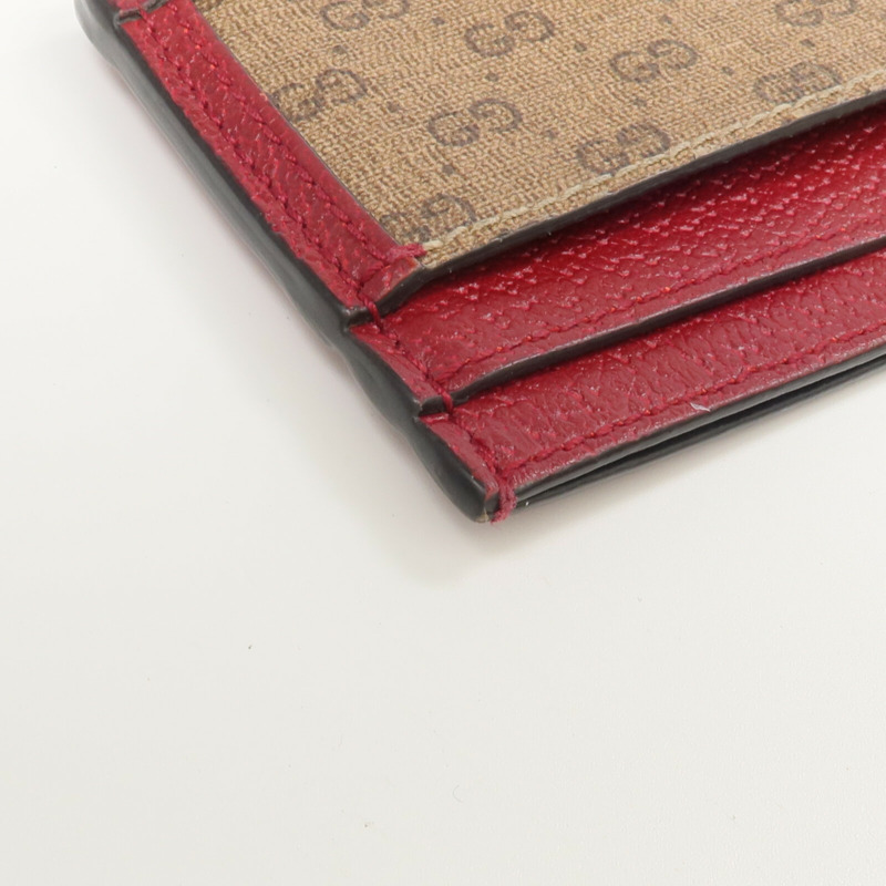 GUCCI 牛皮皮革/塗層帆布Gucci x Doraemon Card Case卡片套-12