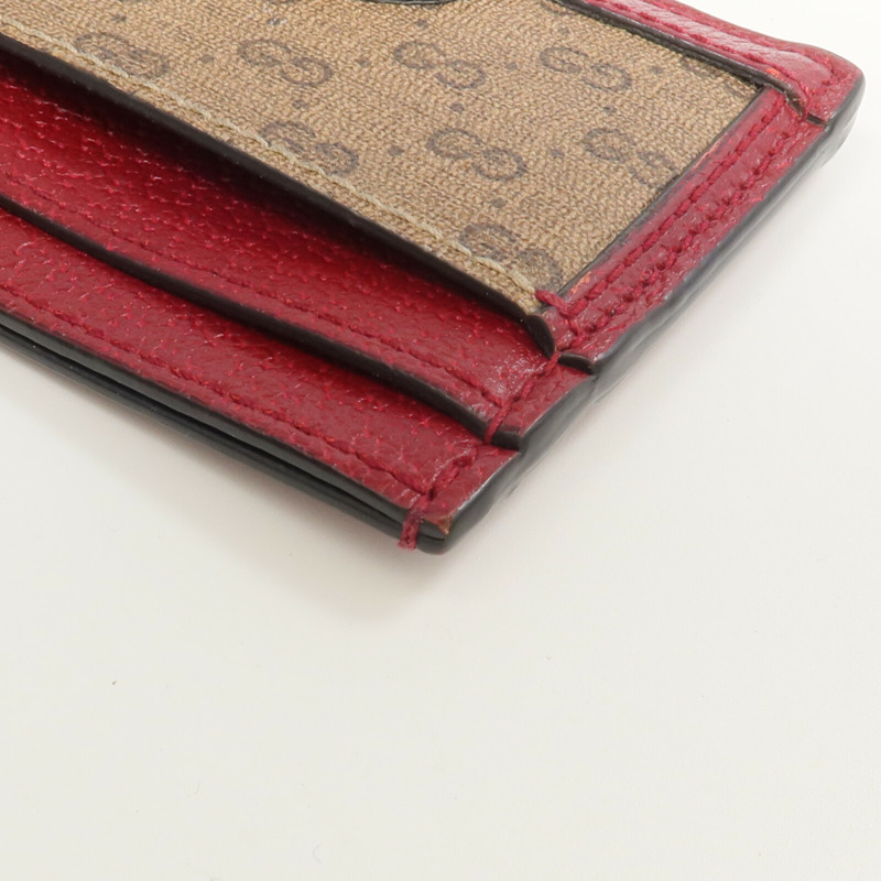 GUCCI 牛皮皮革/塗層帆布Gucci x Doraemon Card Case卡片套-13