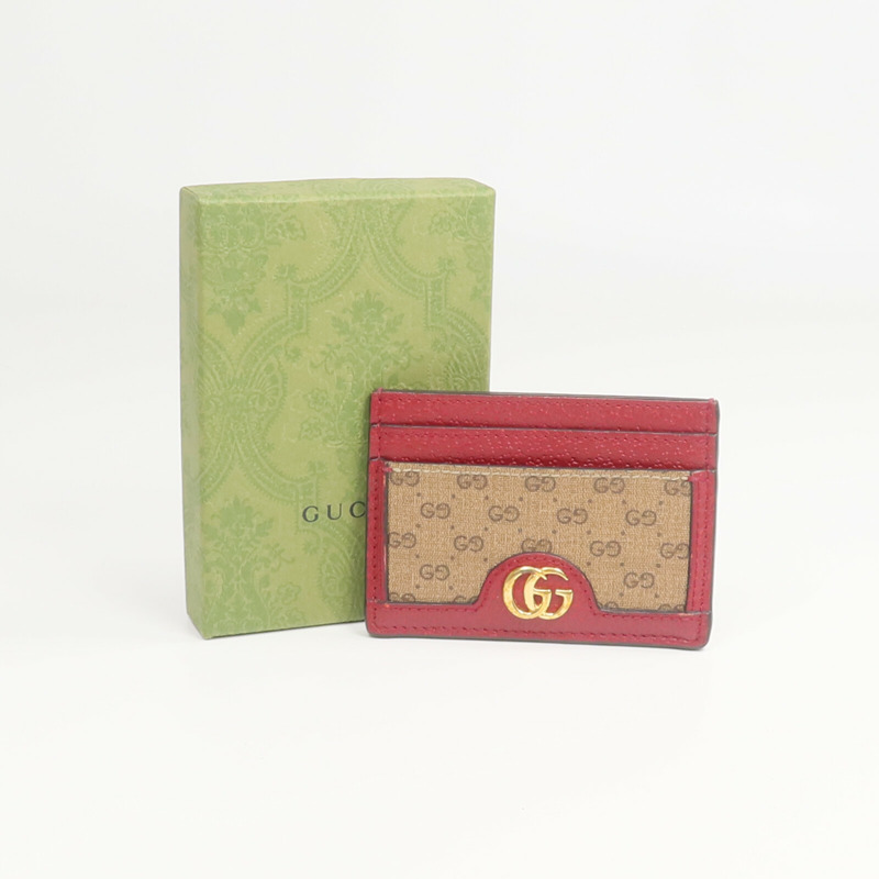 GUCCI 牛皮皮革/塗層帆布Gucci x Doraemon Card Case卡片套-16