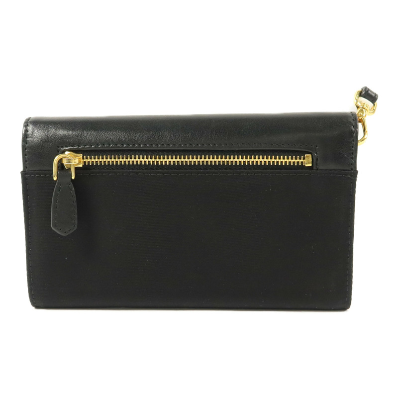 PRADA 牛皮皮革/尼龍Pouch Wallet錢包-1