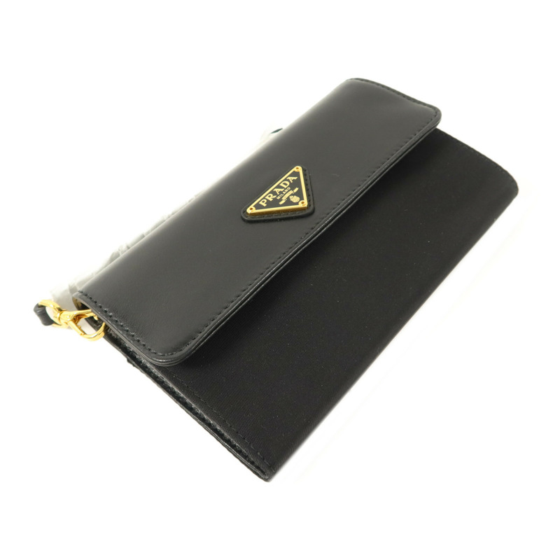 PRADA 牛皮皮革/尼龍Pouch Wallet錢包-2