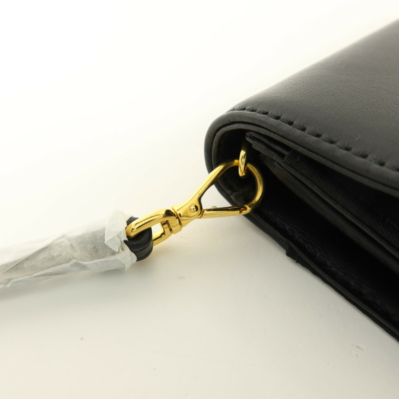 PRADA 牛皮皮革/尼龍Pouch Wallet錢包-9