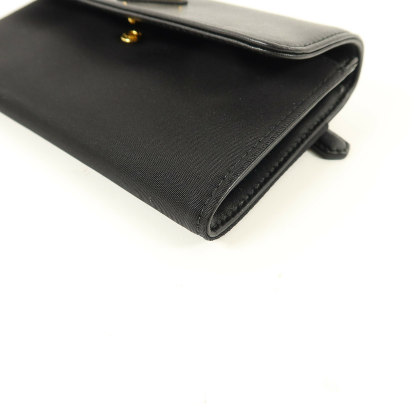 PRADA 牛皮皮革/尼龍Pouch Wallet錢包-11