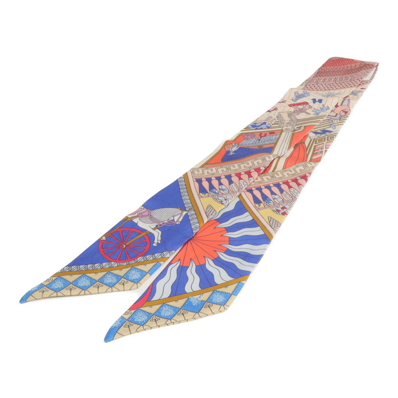 HERMES 絲質Twilly絲巾-1
