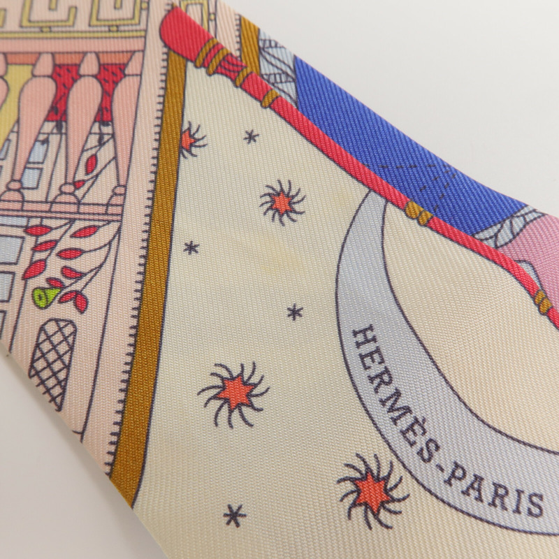 HERMES 絲質Twilly絲巾-8