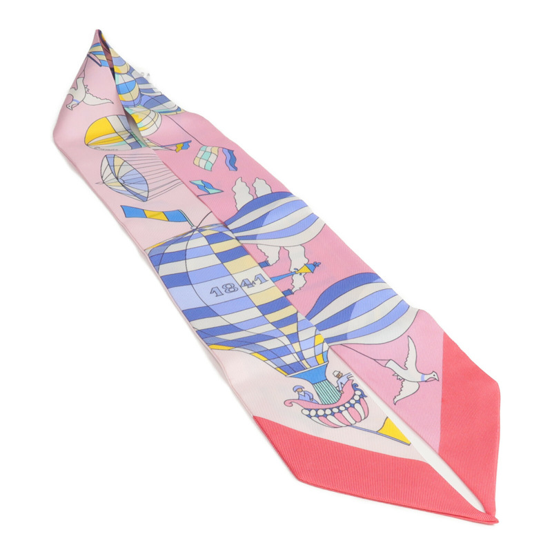 HERMES 絲質Twilly絲巾-3