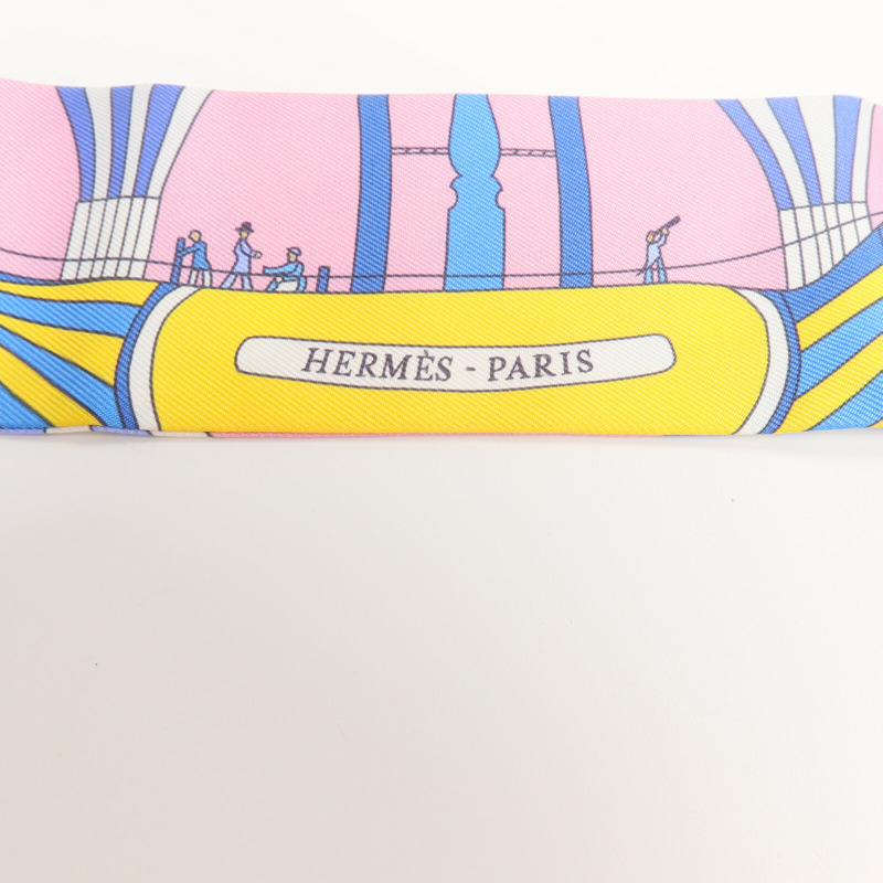 HERMES 絲質Twilly絲巾-4