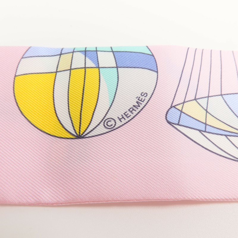 HERMES 絲質Twilly絲巾-5