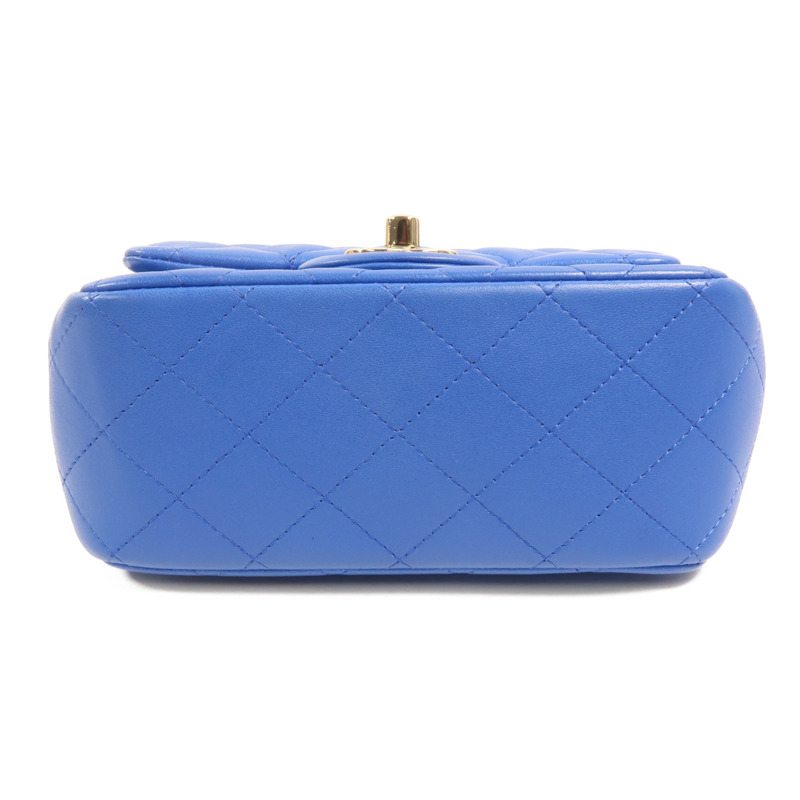 CHANEL 羊皮皮革Mini Classic 17鏈帶肩背袋-3