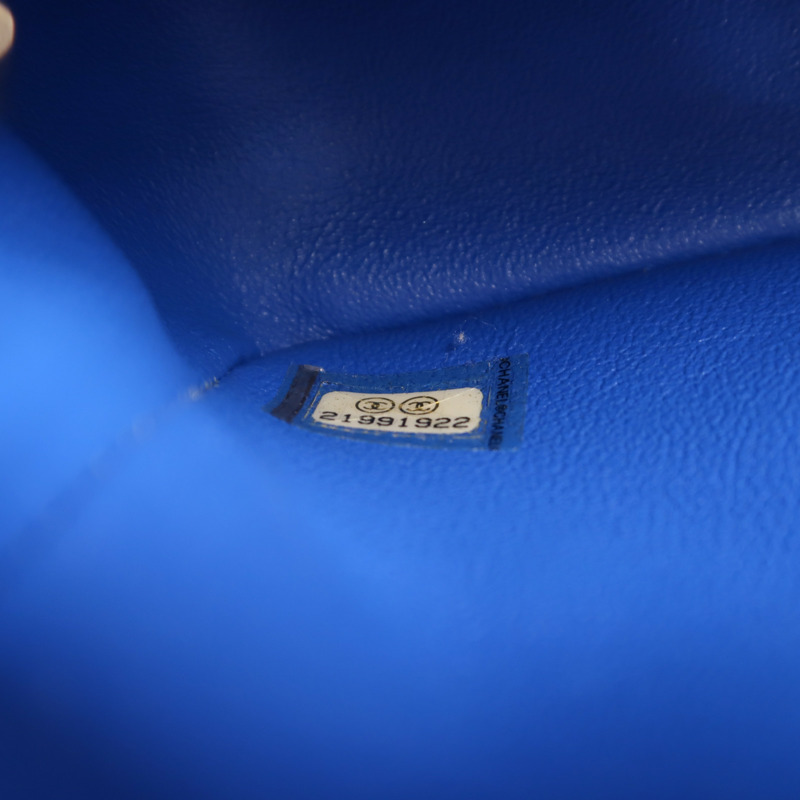 CHANEL 羊皮皮革Mini Classic 17鏈帶肩背袋-6