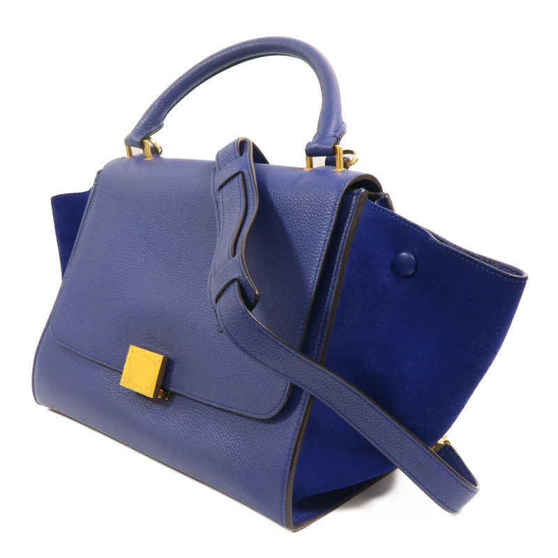 CELINE 牛皮皮革Trapeze手挽肩背兩用袋-2
