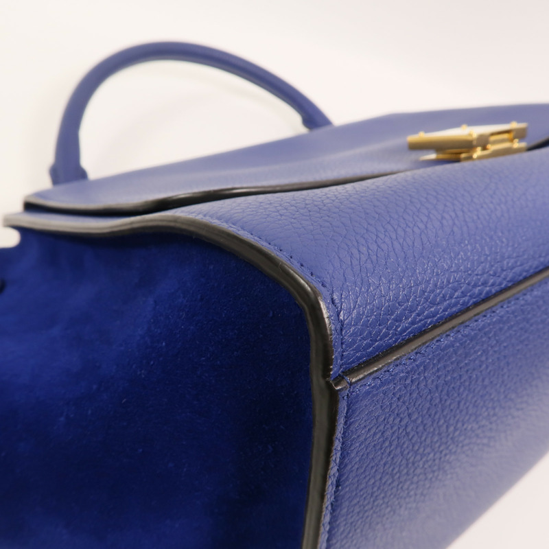 CELINE 牛皮皮革Trapeze手挽肩背兩用袋-11