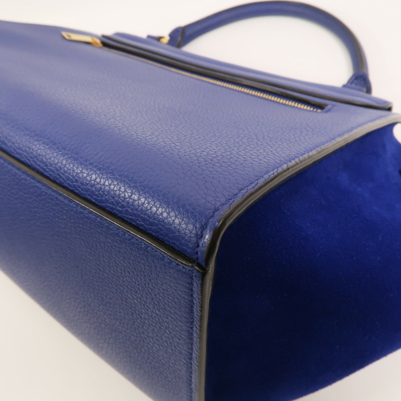 CELINE 牛皮皮革Trapeze手挽肩背兩用袋-12