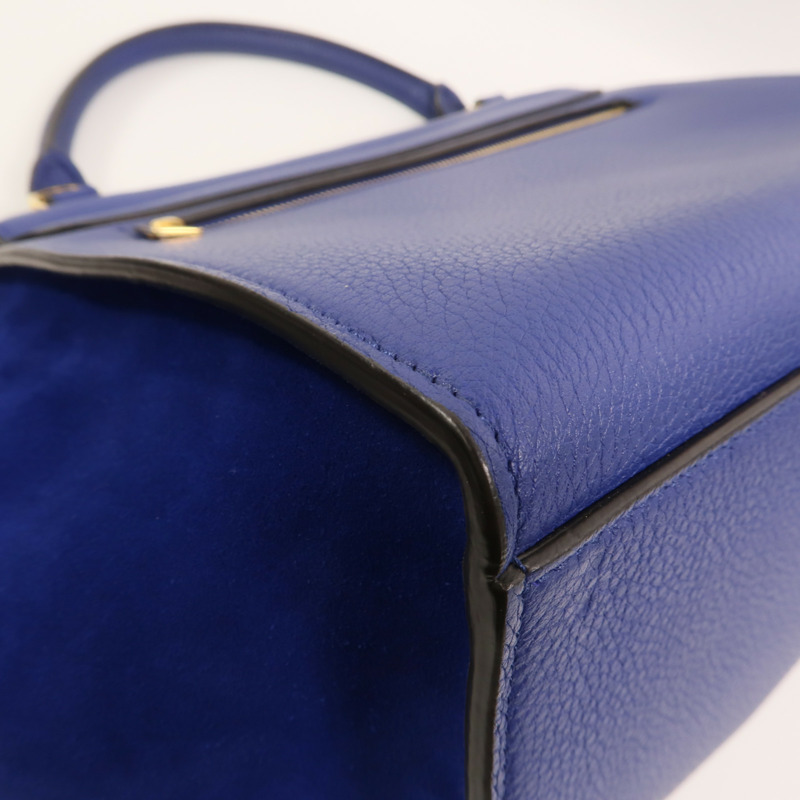 CELINE 牛皮皮革Trapeze手挽肩背兩用袋-13