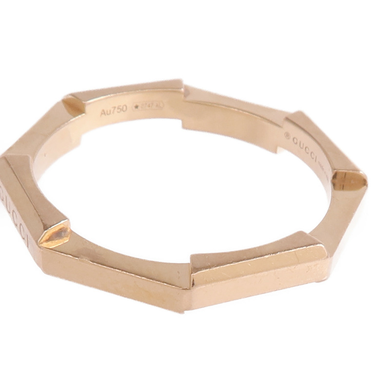 GUCCI 18K玫瑰金Link To Love Ring戒指-7