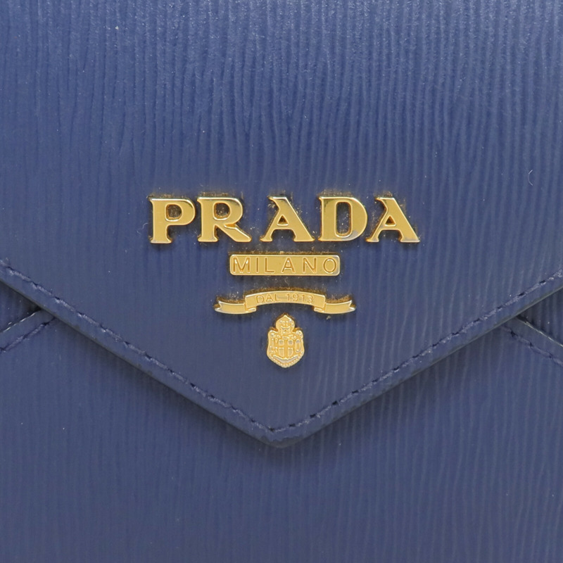 PRADA 牛皮皮革Envelope Wallet長錢包-10