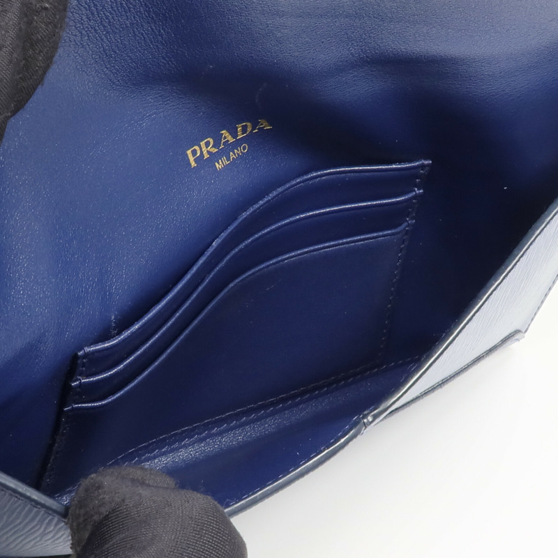 PRADA 牛皮皮革Envelope Wallet長錢包-11