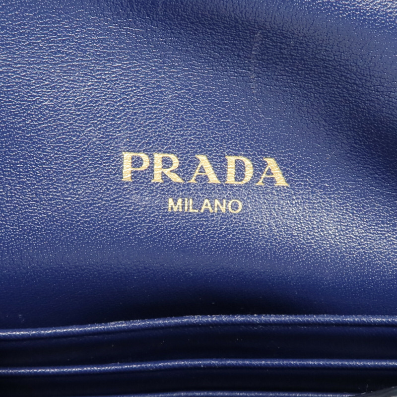 PRADA 牛皮皮革Envelope Wallet長錢包-12