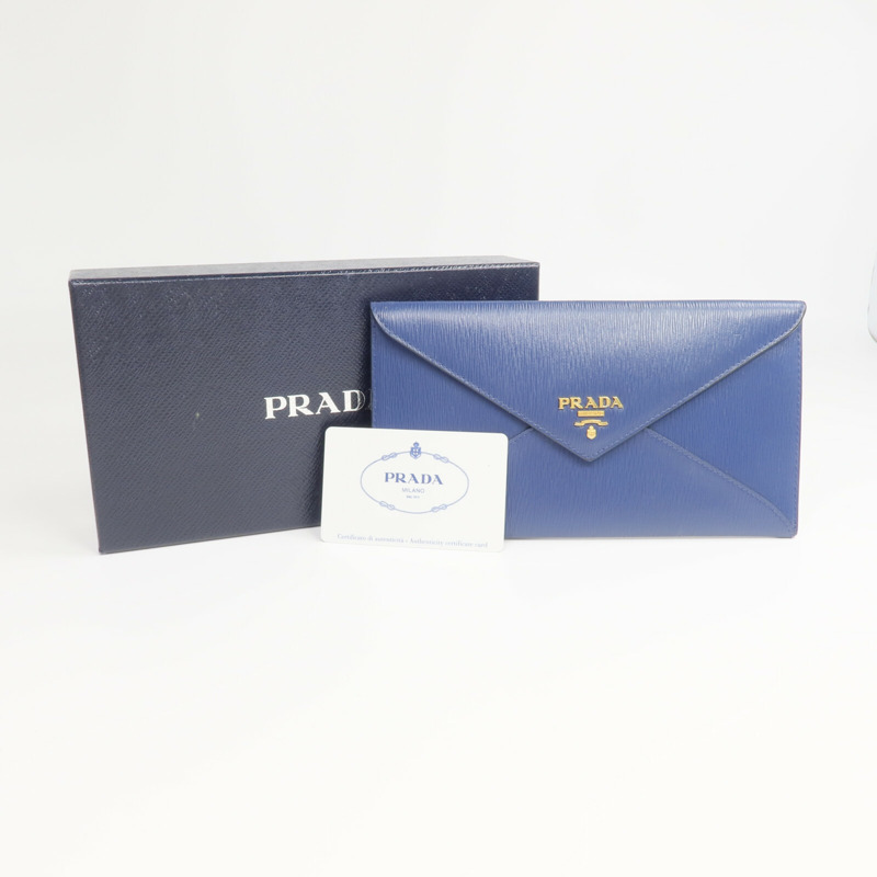 PRADA 牛皮皮革Envelope Wallet長錢包-18