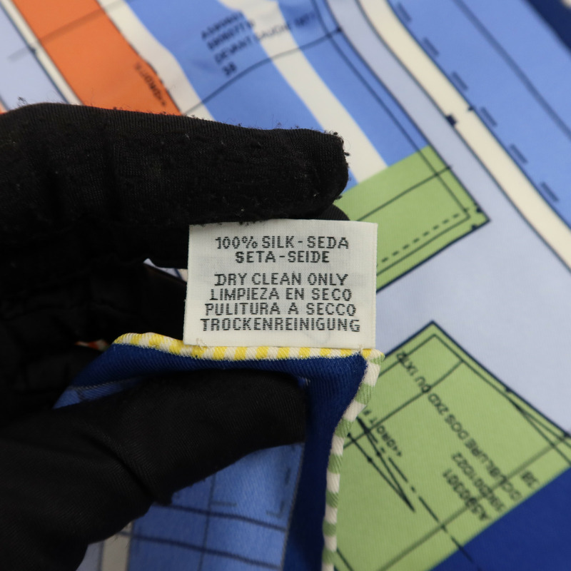 HERMES 絲質Scarf絲巾-9