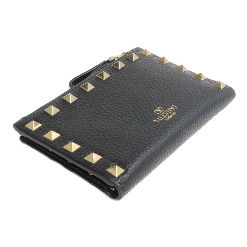 Valentino 牛皮皮革Rockstud Zipped Card Holder卡片套-4
