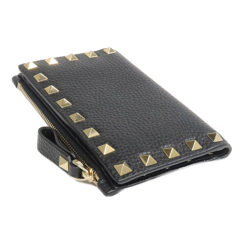 Valentino 牛皮皮革Rockstud Zipped Card Holder卡片套-5