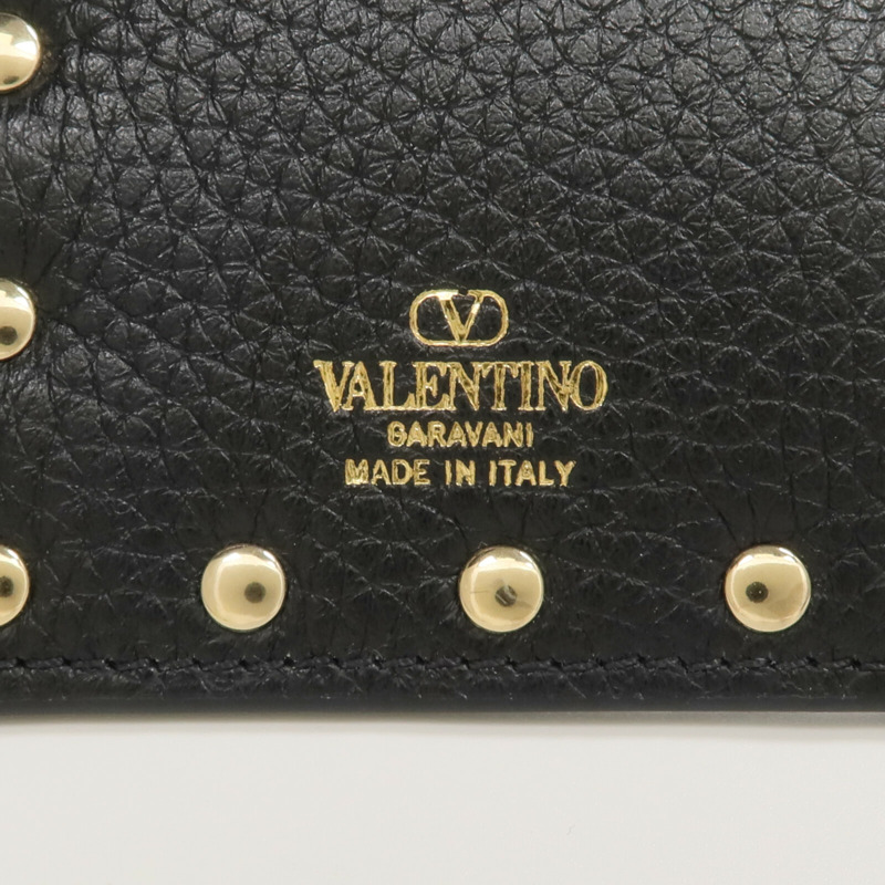 Valentino 牛皮皮革Rockstud Zipped Card Holder卡片套-7
