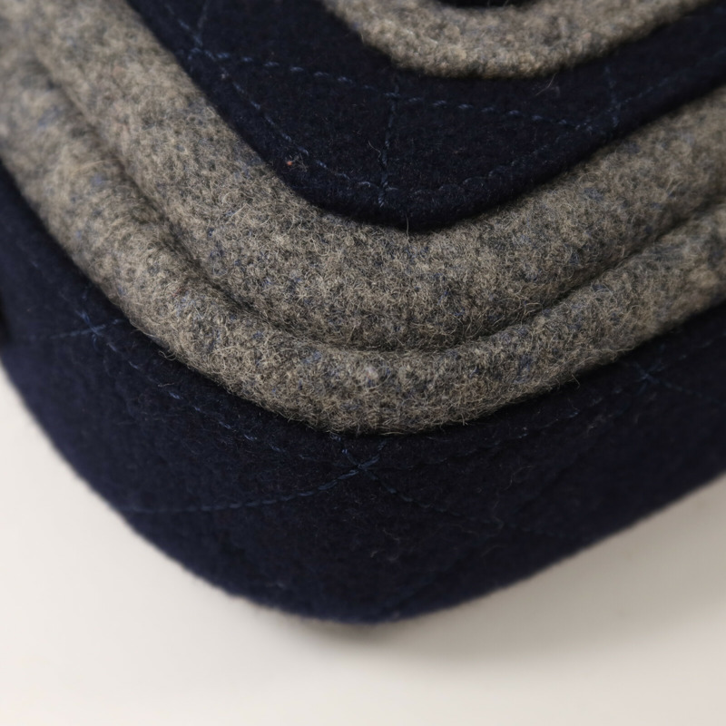 CHANEL 羊毛Chain Shoulder鏈帶肩背袋-13