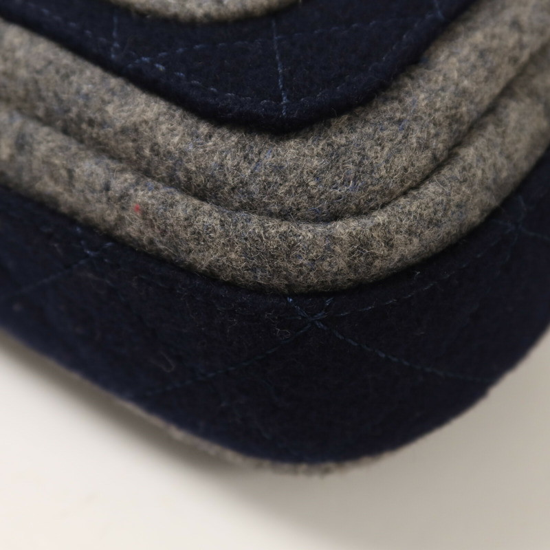 CHANEL 羊毛Chain Shoulder鏈帶肩背袋-14