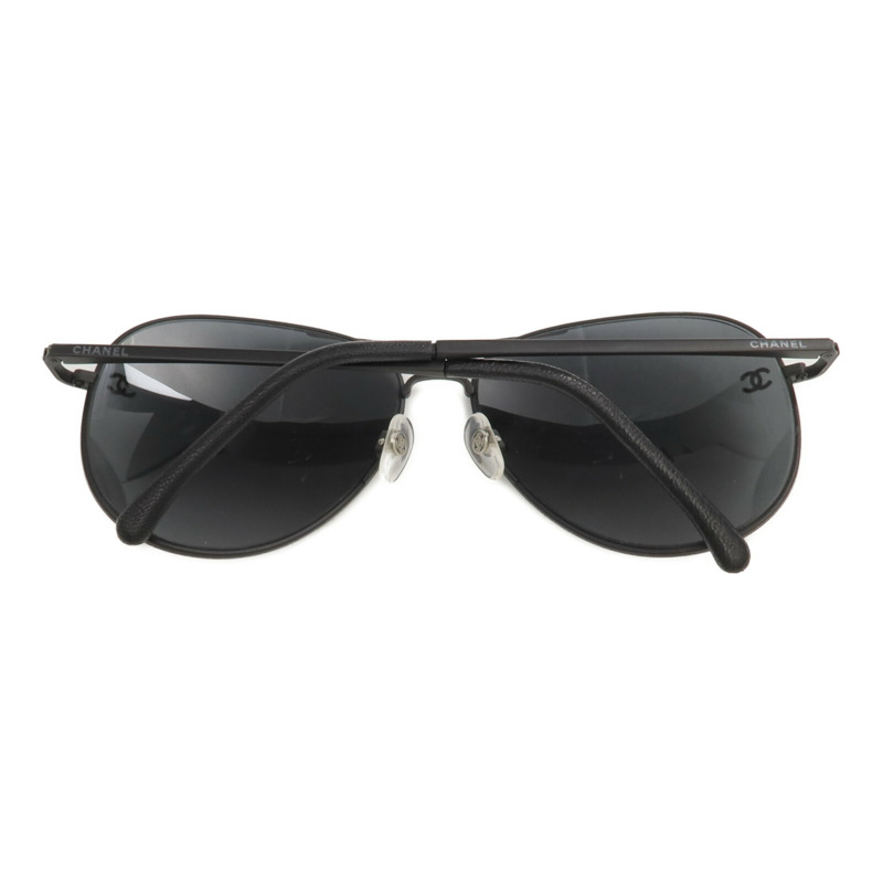 CHANEL 鈦/皮革Sunglasses太陽眼鏡-3