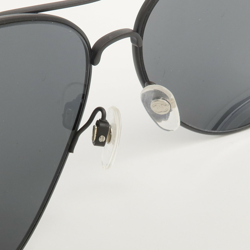 CHANEL 鈦/皮革Sunglasses太陽眼鏡-5