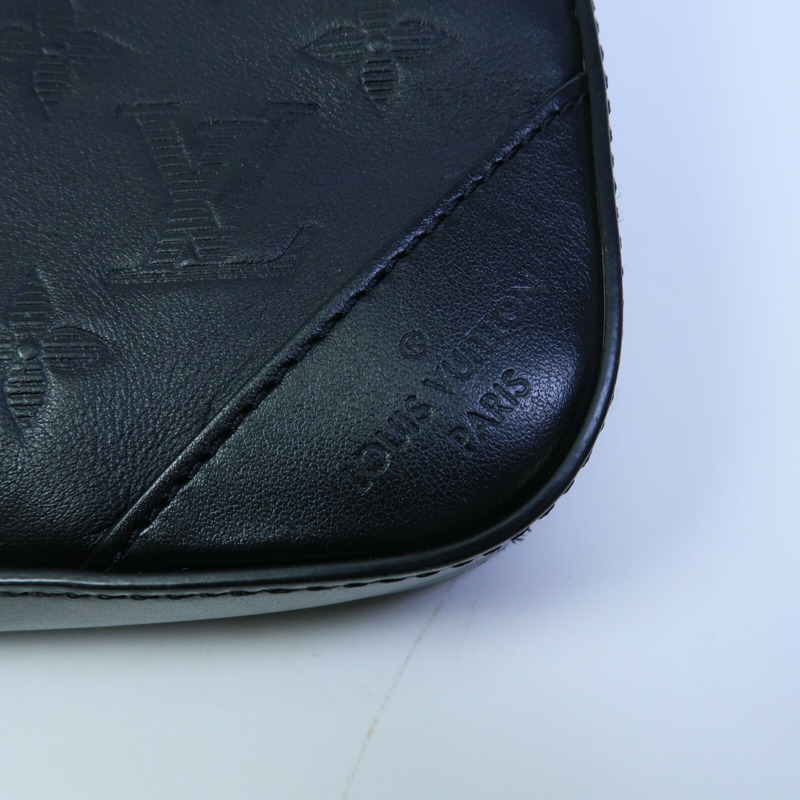 LOUIS VUITTON Monogam Shadow Dou Messenger Bag肩背袋-6