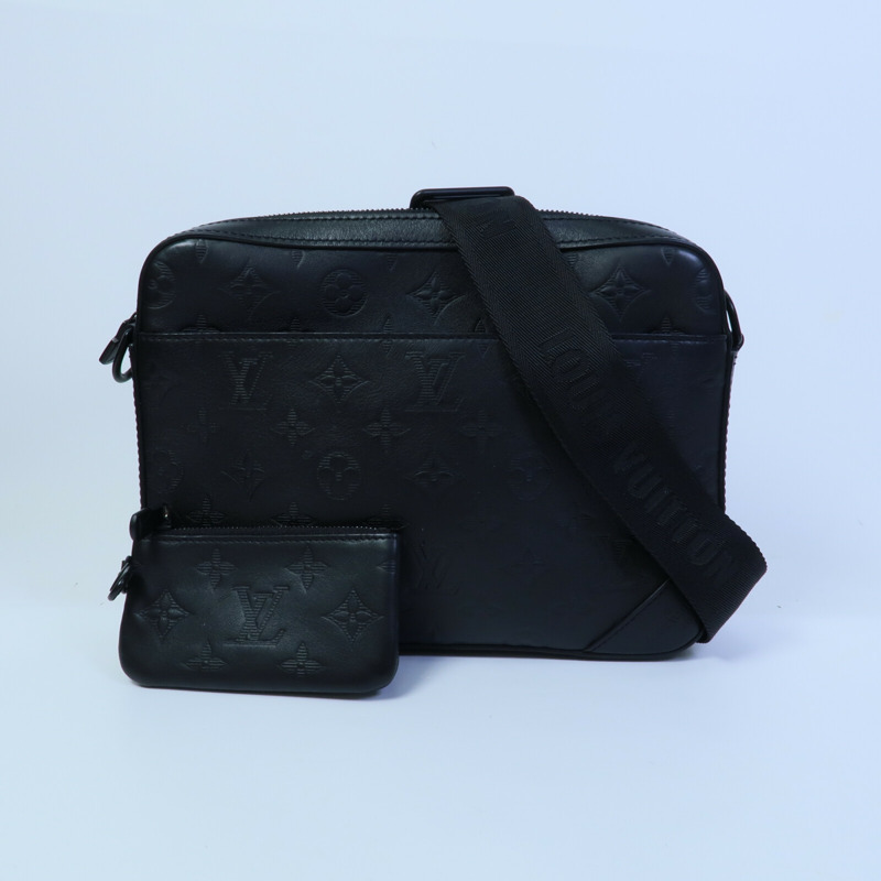 LOUIS VUITTON Monogam Shadow Dou Messenger Bag肩背袋-10